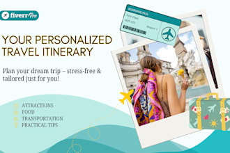 plan a researched travel itinerary for your vacation or trip