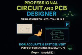 design pcb, circuit on multisim, proteus, pspice
