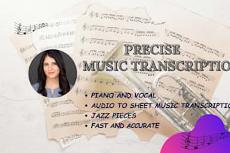 do precise music transcription, arrangement, or midi for you