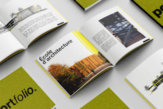design a professional architecture portfolio for you