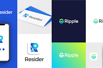 do typography wordmark company logo design 24 hours