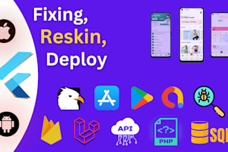 flutter bug fixes and reskins and code canyon setup apps