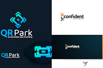 do minimalist letter font wordmark logo design 24 hours