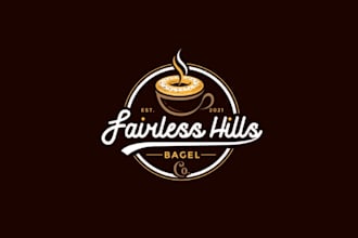 do custom logo design for bakery pastry café sweet branding