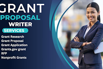 grant writing and submission, proposal, research, application, business plan