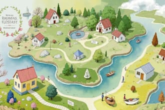 create a custom hand drawn ink or watercolor wedding map using procreate
