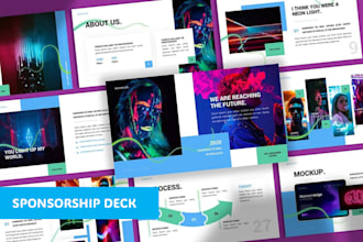 design a pro sponsorship deck presentation