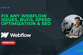 fix your webflow bugs, any issues, and custom code with accuracy