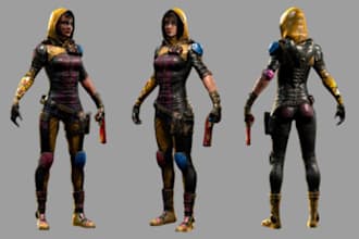 professional 3d game character and metahuman design