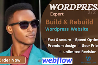 build a responsive website on hubspot webflow wordpress