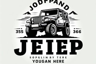 design awesome and professional globe, rv, off road jeep logo
