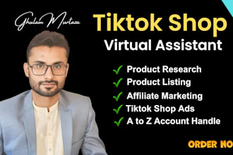 set up, manage tiktok shop, run tiktok ads, and handle affiliate marketing