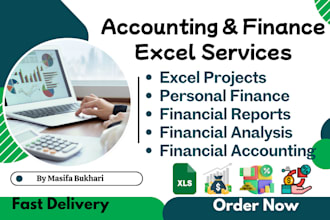 do accounting and finance assignments, financial analysis report, excel projects