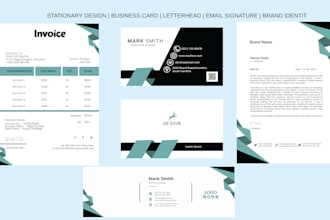 design business card , letterhead , and full stationery