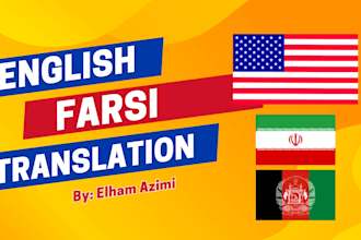 professionally translate english to farsi and farsi to english