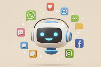integration ai chatbot and auto reply bot  for website and social media