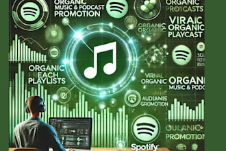 do organic USA apple music, spotify music  promotion, itunes podcast promotion