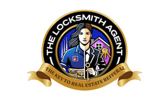 make exceptional premium mascot real estate agent logo