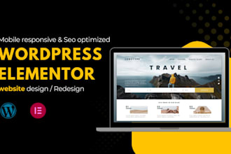 design conversion optimized mobile first wordpress elementor website