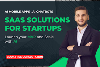 develop ai saas, ai chatbot, ai web application and mvp for startups