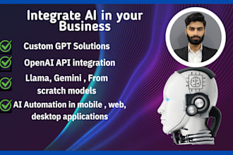 do ai automation, integrate custom ai, gpt for projects