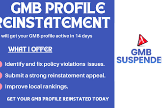 successfully reinstate and fix suspended google my business profile