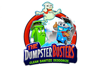 make sanitized, deodorizes trash bin cleaning service logo