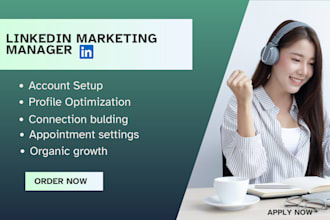 be your linkedin marketing manager, b2b b2c appointment setter