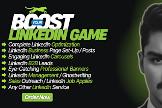 do linkedin profile, manager, optimization, business, company page, automation