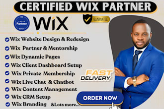 design and redesign wix website dynamic page wix ai chatbot wix partner branding