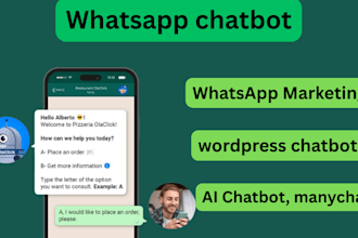 do whatsapp business API setup and build whatapp chatbots