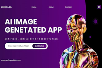 build ia art app, ai website, video editing app, ia images generator app