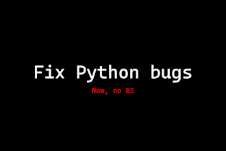 fix errors and debug your python script