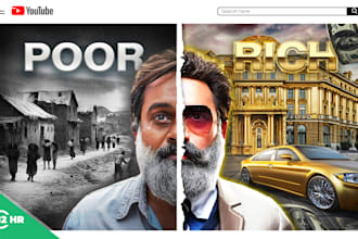 design attractive youtube thumbnail in less than 12 hrs