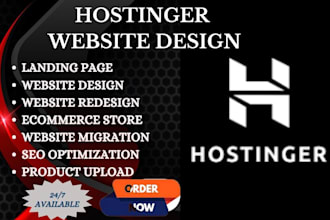 hosting website wordpress website redesign website wix design hostinger