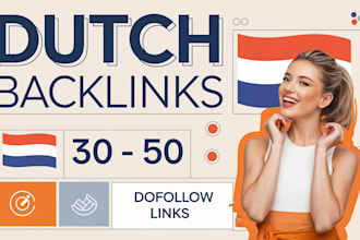 build 10 unique dutch backlinks da 30 plus quickly