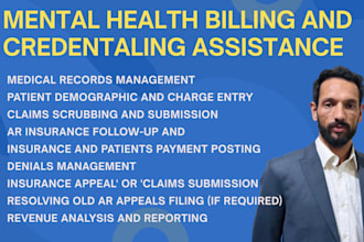 provide mental health medical billing and credentialing services