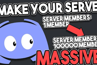 advertise, boost and grow your discord server, organic growth to get real member
