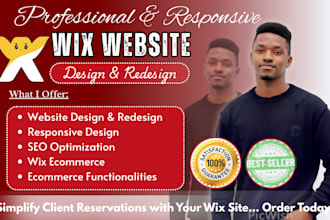do wix website design, redesign wix ecommerce website, wix online store SEO