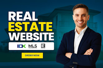 design a custom luxury real estate website with idx mls integration