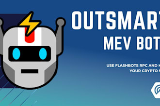 develop solana bot, mev mcv, trading bot, volume bot, arbtrage bot, crypto bot