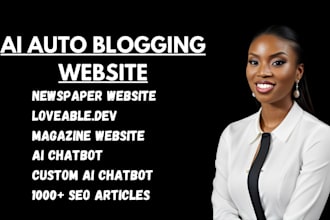 build auto blogging website with lovable ai magazine newspaper  chatgpt open