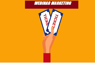 do online events promotional webinars, ticket sale webinar, event management