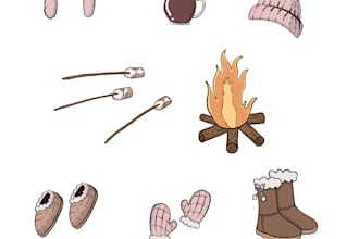 draw whimsical and adorable doodles for you