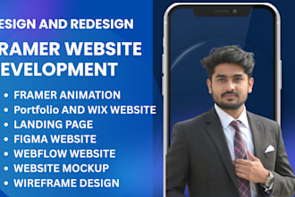 build framer landing page, framer website design, figma to framer webflow expert