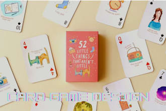 illustrate card game design board game design playing card table top game design