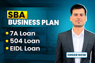 sba business plan for loan approval, 7a,504, eldi