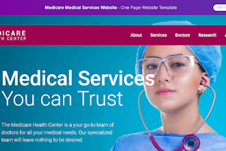 generate medical spa website, botox and weighloss website, iv therapy website