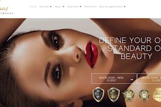 generate medical spa website, botox and weighloss website, iv therapy website