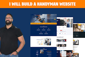create a websites for plumbing, handyman services, construction, electric